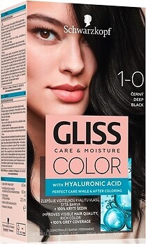 Фото Schwarzkopf Gliss Color 1-0 Deep Black глибокий чорний