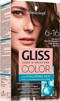 Фото Schwarzkopf Gliss Color 6-16 Cool Pearly Brown холодний перламутровий коричневий