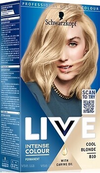 Фото Schwarzkopf Live Intense Colour B10 Cool Blonde крута блондинка