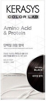 Фото KeraSys Amino Acid & Protein Permanent Hair Color Natural Black натуральний чорний