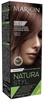 Фото Marion Natura Styl Hair Dye 641 Chestnut Brown каштановий коричневий
