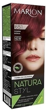 Фото Marion Natura Styl Hair Dye 651 Black Cherry чорна вишня
