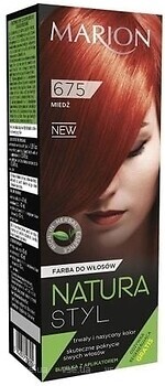 Фото Marion Natura Styl Hair Dye 675 Light Copper світла мідь