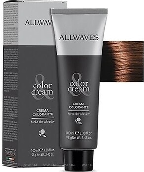 Фото Allwaves Color Cream 6.4 Copper Dark Blond медий темно-русявий