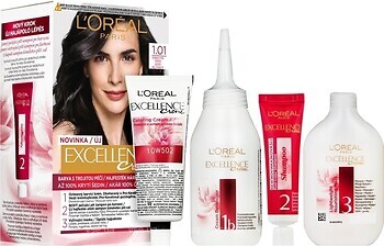 Фото L'Oreal Paris Excellence 1.01 глибокий чорний