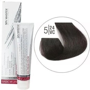 Фото Spa Master Basic Line Hair Color 5/24VC світлий перламутровий мідний шатен