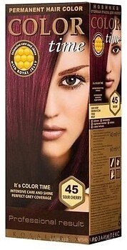 Фото Color Time Permanent Hair Color 45 Вишня