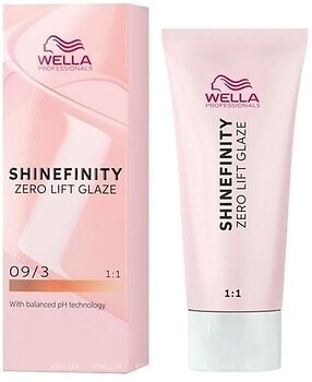 Фото Wella Professionals Shinefinity Zero Lift Glaze 09/3 золотой мед