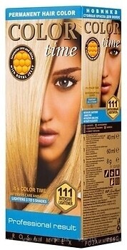 Фото Color Time Permanent Hair Color 111 Інтенсивний освітлювач