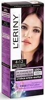 Фото L'ERINY Permanent Hair Color Cream 4.12 димчасто-червоний аметист