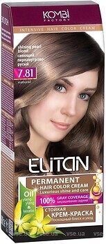 Фото Kombi Elitan Intensive And Natural Color 7.81 сяючий перламутрово-русявий