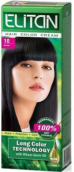 Фото Kombi Elitan Hair Color Cream 10 чорний
