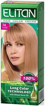 Фото Kombi Elitan Hair Color Cream 74 карамель