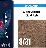 Фото Wella Professionals Color Xpress Me+ 8/31 Light Blonde Gold Ash светло-русый золотисто-пепельный