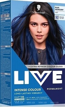 Фото Schwarzkopf Live Intense Colour U67 Blue Mercury синя ртуть