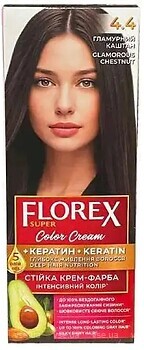 Фото Florex Super Кератін 4.4 гламурний каштан