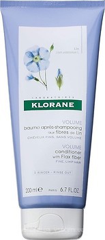 Фото Klorane Volume Conditioner With Flax Fiber з волокнами льону 200 мл