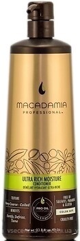 Фото Macadamia Ultra Rich Moisture ультра-зволоження для сухого та жорсткого волосся 1 л