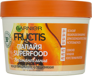 Фото Fructis Superfood Папайя 390 мл