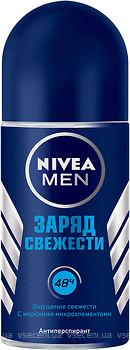 Фото Nivea Men Заряд свіжості дезодорант-кульковий 50 мл (82808)