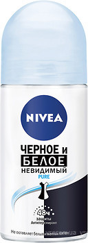 Фото Nivea Pure антиперспирант-шариковый Черное и белое 50 мл (82234)