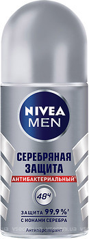 Фото Nivea Men Silver Protection антиперспірант-кульковий Срібний захист 50 мл (83778)