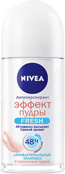 Фото Nivea Effect Powder Fresh дезодорант-кульковий Ефект пудри 50 мл (84478)