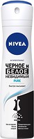 Фото Nivea Pure дезодорант-спрей Чорне і біле 150 мл (82230)