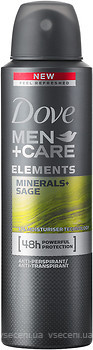 Фото Dove Men+Care Свіжість мінералів і шавлії антиперспірант-спрей 150 мл (8710908553820)