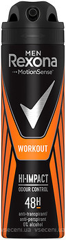 Фото Rexona Men Motion Sense Workout Hi-Impact антиперспирант-спрей 150 мл (8717163891735)