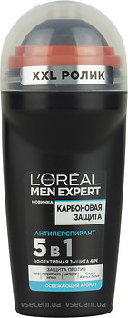 Фото L'Oreal Paris Men Expert дезодорант-антиперспирант роликовый Карбоновая защита 50 мл