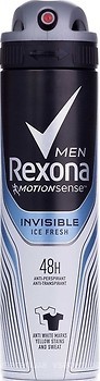 Фото Rexona Men Invisible Ice Fresh антиперспірант-спрей 150 мл