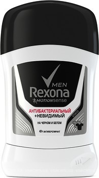 Фото Rexona Men Invisible Black+White антиперспірант-стік 50 мл