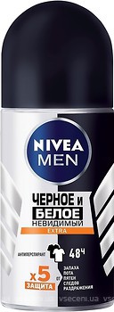 Фото Nivea Men Extra дезодорант-антиперспірант роликовий Чорне і біле 50 мл