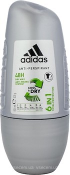 Фото Adidas Action 3 Cool & Dry 6 In 1 антиперспірант-роликовий 50 мл
