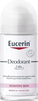 Фото Eucerin Deodorant Sensitive Skin 24h для гіперчутливої шкіри дезодорант-роликовий 50 мл
