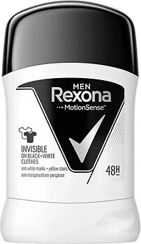 Фото Rexona man Invisible Black+White антиперспірант-стік 40 мл