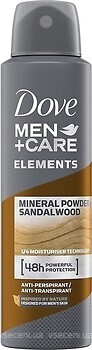 Фото Dove Men+Care Mineral Powder & Sandalwood антиперспірант-спрей 150 мл