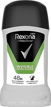 Фото Rexona man Invisible Fresh Power антиперспирант-стик 50 мл