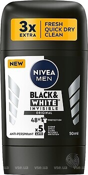 Фото Nivea Man Original Невидимий чорне і біле антиперспірант-стік 50 мл