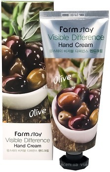 Фото FarmStay Visible Difference Hand Cream Olive крем для рук с экстрактом оливы 100 мл