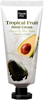 Фото FarmStay Tropical Fruit Hand Cream Avocado & Shea Butter крем для рук з авокадо і маслом ши 50 мл