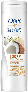 Фото Dove лосьйон для тіла Кокос і мигдальне молочко Nourishing Secrets Restoring Ritual Body Lotion 250 мл