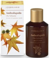Фото L'Erbolario захисна олія для тіла Ambraliquida Olio Vellutante Per Il Corpo Легка амбра 125 мл