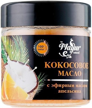 Фото Mayur натуральное масло кокосовое с эфирным маслом апельсина Natural Coconut Oil 140 мл