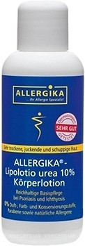 Фото Allergika ліполосьон для тіла з сечовиною Lipolation With Urea 10% For Body 500 мл