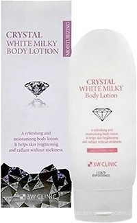 Фото 3W Clinic лосьйон для тіла поживний Crystal White Milky Nourishing Body Lotion 150 мл