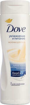 Фото Dove молочко для тіла зволоження і живлення для сухої шкіри Body Milk Moisturizing And Nourishing For Dry Skin 250 мл