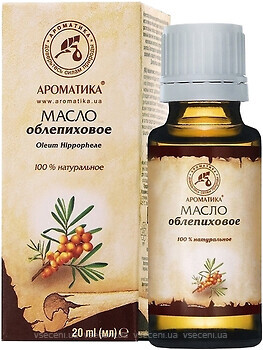 Фото Ароматика растительное масло облепиховое Sea Buckthorn Vegetable Oil 20 мл