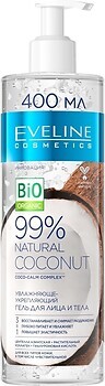 Фото Eveline Cosmetics гель для обличчя і тіла Gel 99% Natural Coconut 400 мл